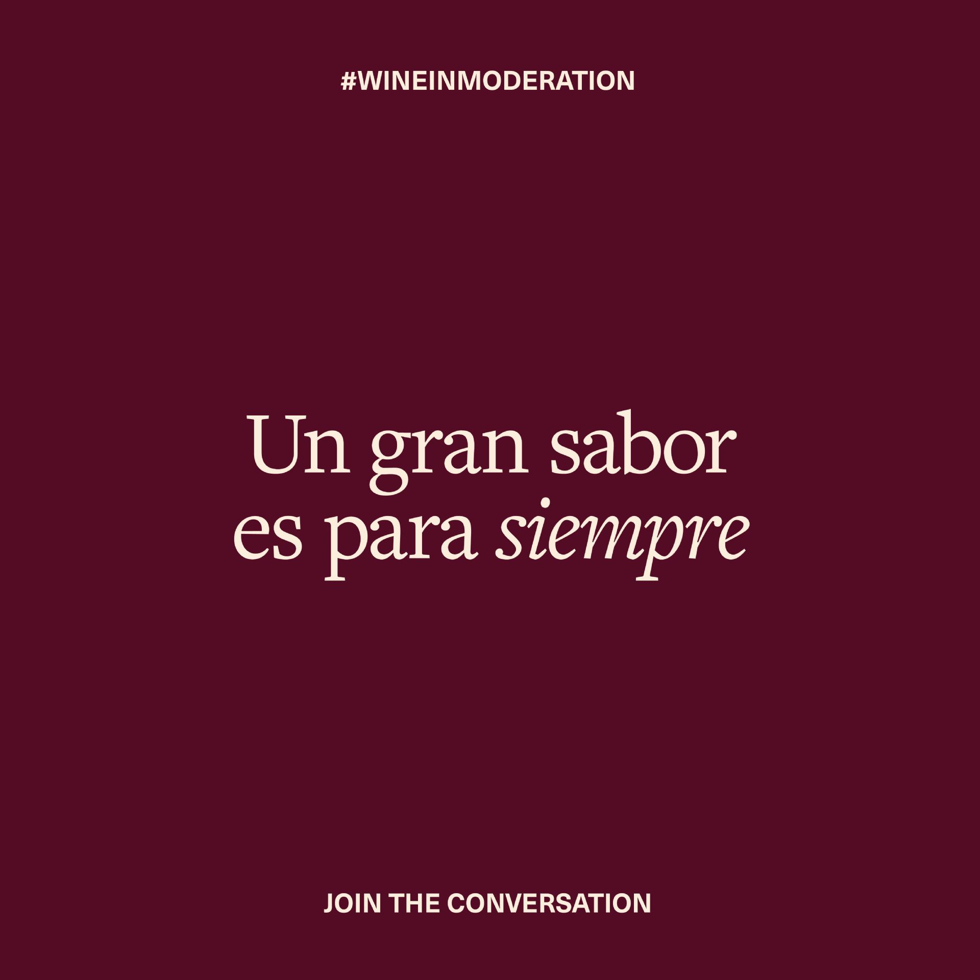Un gran sabor es para siempre